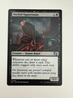 Morbid Opportunist MTG Magic the Gathering Card NM Near Mint J25 - Image 1