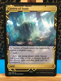 MTG - Cavern of Souls. Zendikar Rising Expeditions. Mythic - Colourless Land. - Image 1