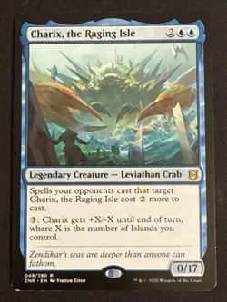 1x Charix, the Raging Isle (49) Zendikar Rising LP MTG Magic the Gathering x1 - Image 1