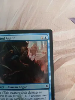 Magic The Gathering Blighted Agent Foil The List NM Blue Human Rogue - Image 3