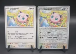 Jigglypuff 039/165 Non Holo & Reverse Holo Pokemon 151 Card Bundle - Image 1
