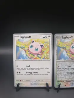Jigglypuff 039/165 Non Holo & Reverse Holo Pokemon 151 Card Bundle - Image 2