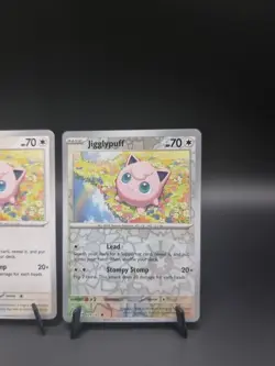 Jigglypuff 039/165 Non Holo & Reverse Holo Pokemon 151 Card Bundle - Image 3
