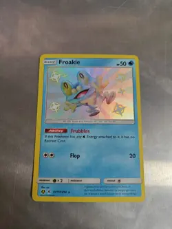 Pokemon Card Froakie SV11/SV94 SM Hidden Fates Baby Shiny Rare Near Mint - Image 1