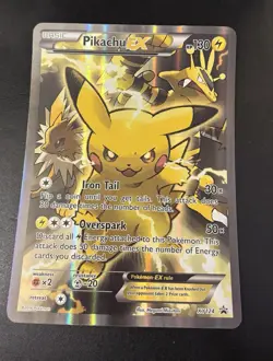 Pikachu EX - XY124 - JUMBO - Black Star Promo - Pokemon card - Image 1