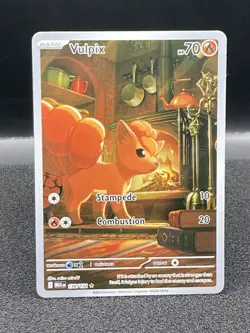 Pokemon TCG Vulpix 138/132 IR Illustration Rare Mega Evolution NM Near Mint - Image 1