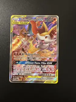 Charizard & Braixen GX SM230 SM Black Star Promo Full Art Pokemon LP Condition - Image 1