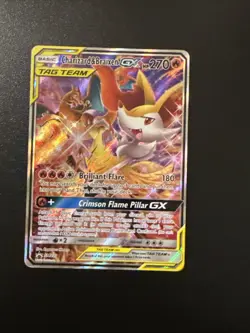 Charizard & Braixen GX SM230 SM Black Star Promo Full Art Pokemon LP Condition - Image 2