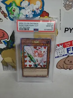 Yugioh! Injection Fairy Lady RA03-EN117 Platinum Secret Rare PSA 10 - Image 1