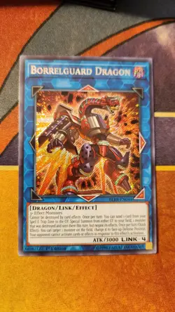 YuGiOh! Borrelguard Dragon - BLRR-EN044 - Secret Rare 1st Edition - NM/M - Image 1