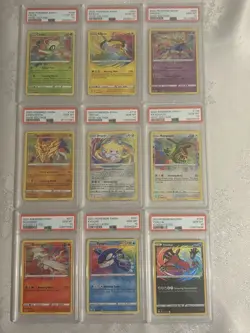 Pokemon PSA 10 Complete Set of 9 Amazing Rare Vivid Voltage/Shining Fates Cards - Image 1