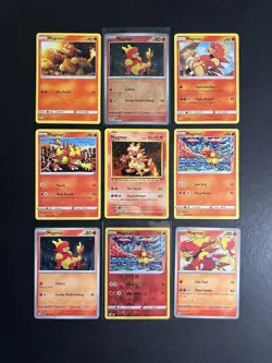 9 Magmar Pokemon Card Collection XY SM SWSH SV Reverse Holo PTCG - Image 1