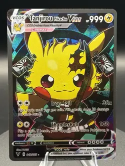 Tanjirou Pikachu Cosplay Pokemon Custom Fan Made Art Card - Image 1