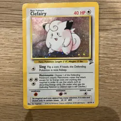 Clefairy 6/130 | Base Set 2 | Holo Pokemon Card MP - Image 1