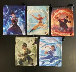 MTG Avatar: The Last Airbender Complete Set of 5 Dice Bags 5 total Prerelease - Image 1