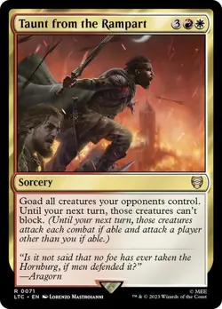 MTG - Taunt from the Rampart - Lord of the Rings - Magic the Gathering - Image 1