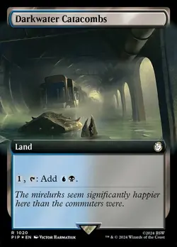 Darkwater Catacombs Extended Art Foil - Fallout MTG-NM - Image 1