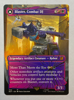 MTG - Blaster, Combat DJ - NM - Shattered Glass - Transformers - BOT - Image 1