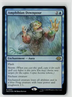 MTG Modern Horizons 3 Amphibian Downpour Foil x1 NM Rare - Image 1