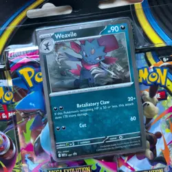 Pokemon Phantasmal Flames Triple Blister Pack Weavile - New & Sealed ✅🚚 - Image 2