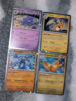 Pokemon TCG Sam's Club 151 4 Mini Tin Promos NM Sleeved And Top Loaded Cosmos - Image 1