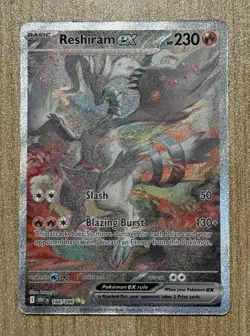 Pokemon White Flare Reshiram EX SIR Special Illustration Rare 166/086 - Image 1