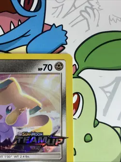 Pokemon TCG -Jirachi SM161 Team Up Pre-Release Promo - NM - Image 3