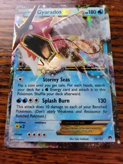 LP! Gyarados EX 26/122 Breakpoint Holo Rare Pokemon - Image 1