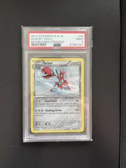 Pokemon Black & White Boundaries Crossed Holo 94/149 Graded Scizor PSA 9 TCG - Image 1