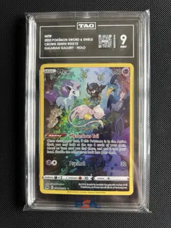 2023 Pokemon TCG Mew GG10/GG70 Crown Zenith: Galarian Gallery Holo TAG Grade 9 - Image 1