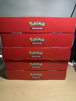 Pokemon 151 Set Of 5 Sealed Sam’s Club 4-Pack Mini Tin 40 Packs - Image 2