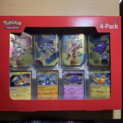 Pokemon 151 Set Of 5 Sealed Sam’s Club 4-Pack Mini Tin 40 Packs - Image 3