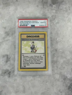 1999 Marchand de Pokemon 77/102 Base Set 1st Edition PSA 10 French Pokemon TCG - Image 1