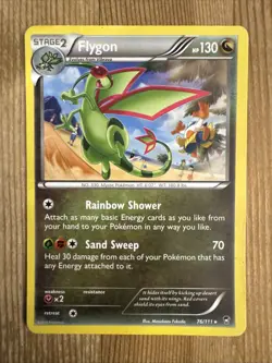 Flygon - 76/111 - Rare DMG, English Pokemon Furious Fists - Image 1
