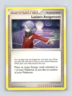 Pokemon TCG Lucian's Assignment 92/111 Rising Rivals Normal HP - Image 1