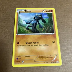 Pokemon XY Fates Collide Riolu common 46/124 2016 EXC condition - Image 1