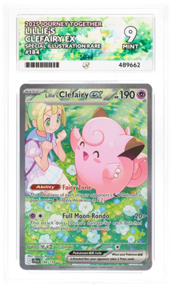 Pokemon TCG Lillie's Clefairy EX 184/159 Journey Together Ace 9 Mint - Image 1