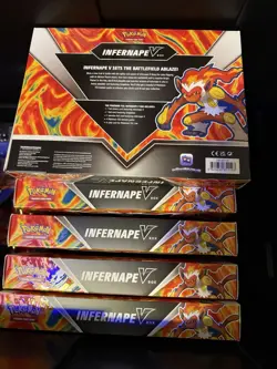 Pokemon TCG Sword And Shield Infernape V Box Lot Of 9 820650851193 - Image 2