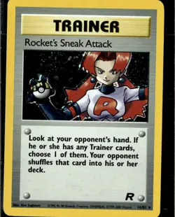 Pokemon Rockets Sneak Attack Team Rocket 16/82 Holo Rare - Image 1