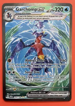 Garchomp EX - 245/182 - Full Art Illustration Rare - Paradox Rift Pokemon TCG NM - Image 1