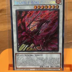 Yugioh Bramble Rose Dragon DOOD-EN039 Secret Rare 1st Ed Near Mint - Image 1