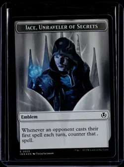 Jace, Unraveler of Secrets/Human Wizard - Token - Foil - INR - NM - MTG - Image 1
