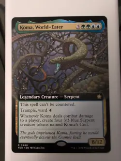 Koma, World-Eater (Extended Art) Foundations Foil - Image 1