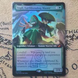 MTG -Toph, Earthbending Master - FOIL Extended Art Mythic #209 - Avatar TLA NM - Image 1