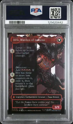 MTG Final Fantasy Clive, Ifrit's Dominant Borderless 0530 Surge Foil PSA 10 - Image 2