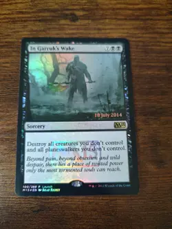 In Garruk's Wake - M15 #100 Prerelease Stamped Foil Promo - Near Mint - MtG - Image 1