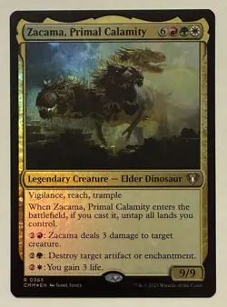 Zacama, Primal Calamity Foil - Commander Masters MTG - Image 1