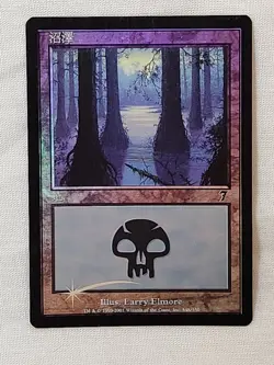 NM Swamp #348 7th Edition Foil Chinese MTG Magic the Gathering - Image 1