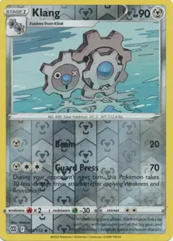 Klang 103/172 Brilliant Stars Reverse Holo Uncommon -NM- Pokemon DNA GAMES - Image 1