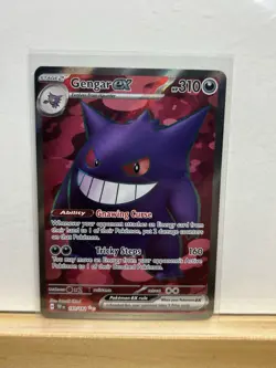 Pokemon TCG: Gengar ex 193/162 - Temporal Forces Full Art Ultra Rare Pack Fresh! - Image 1